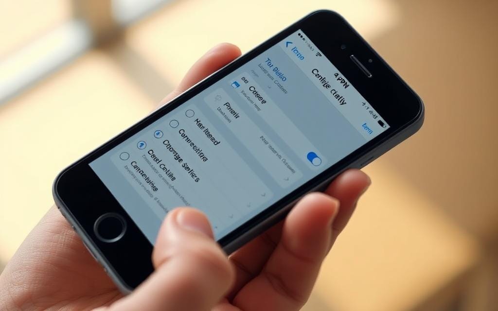 VPN app setup on iPhone
