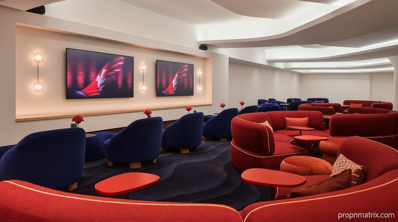 Virgin Atlantic unveils its revamped lounge at Heathrow – with new cinema, work pods and SPA