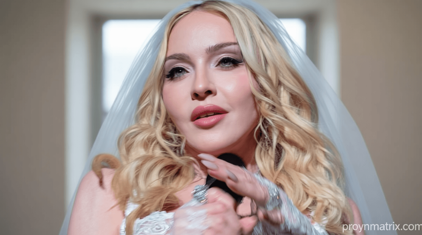 Madonna, 67, slips into a naughty bridal outfit… 42 years after she modeled a wedding gown for Like A Virgin