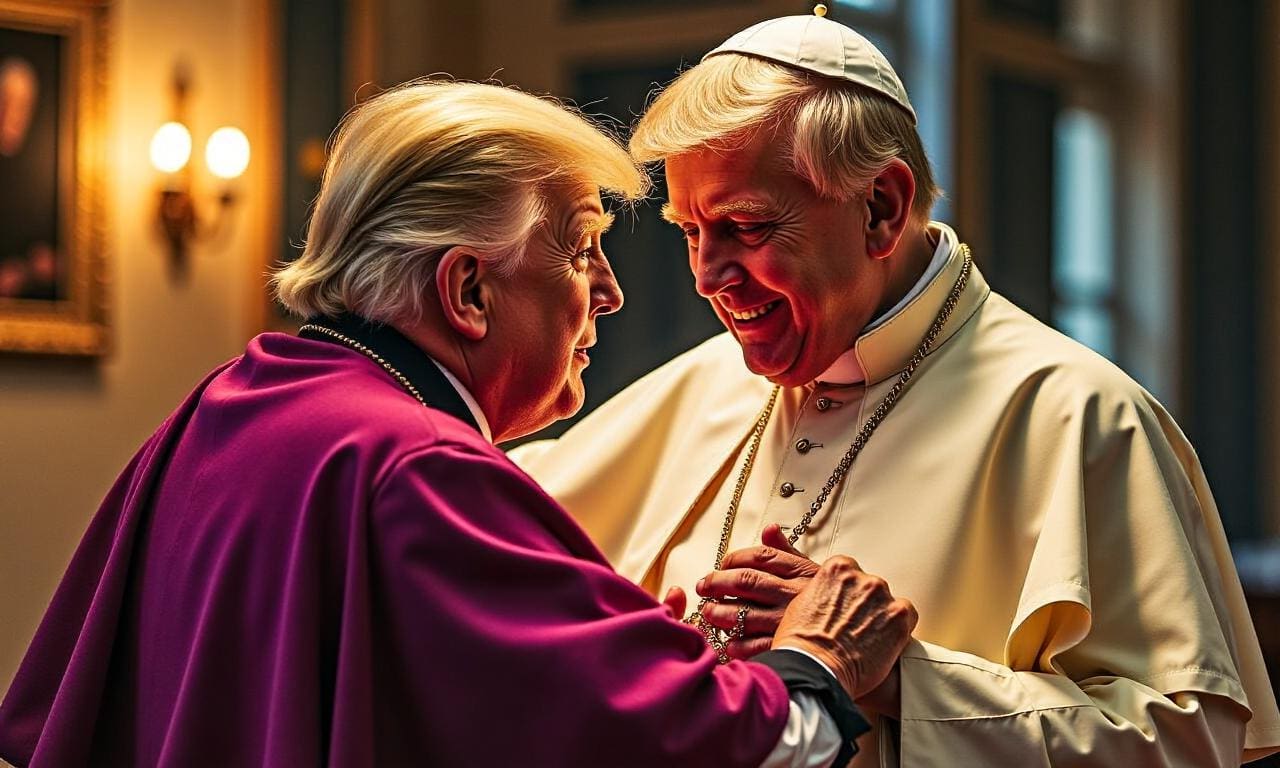 How Trump’s Jesus-like image and feud with the Pope are sparking backlash