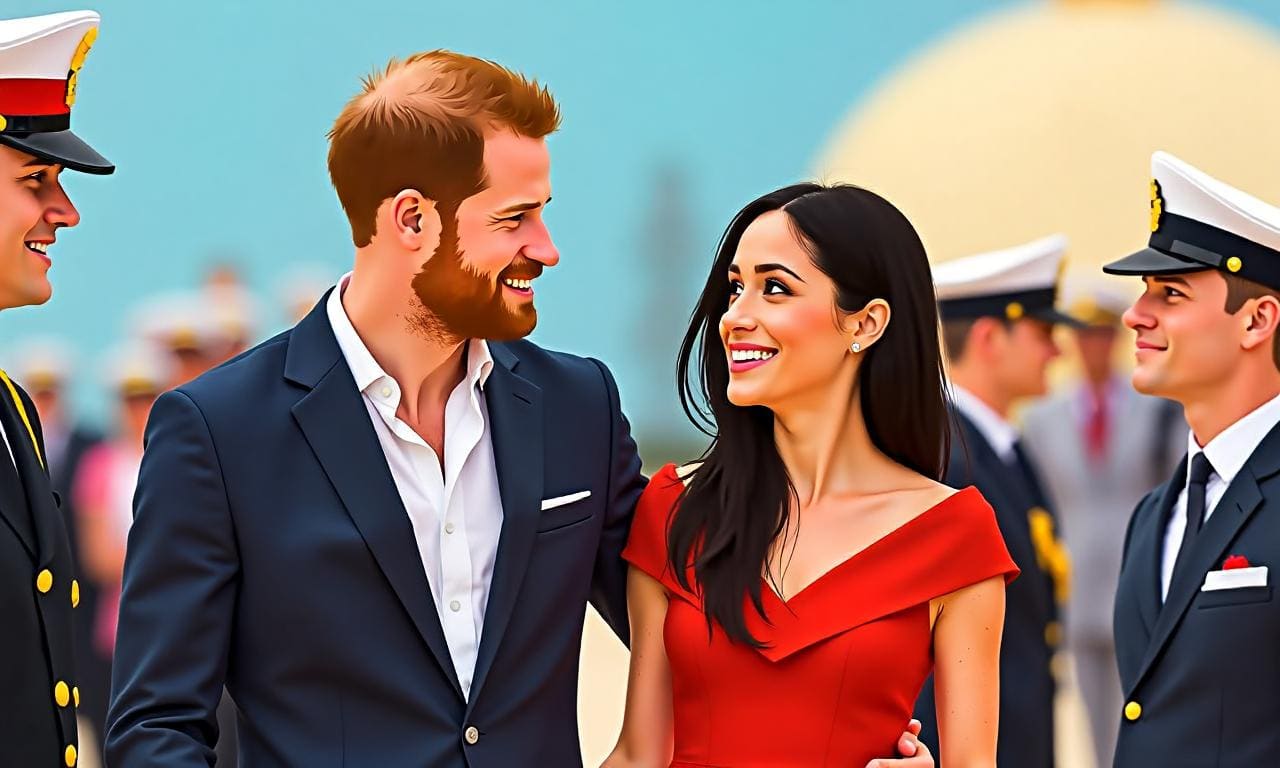 Harry and Meghan arrive in Australia for four-day tour