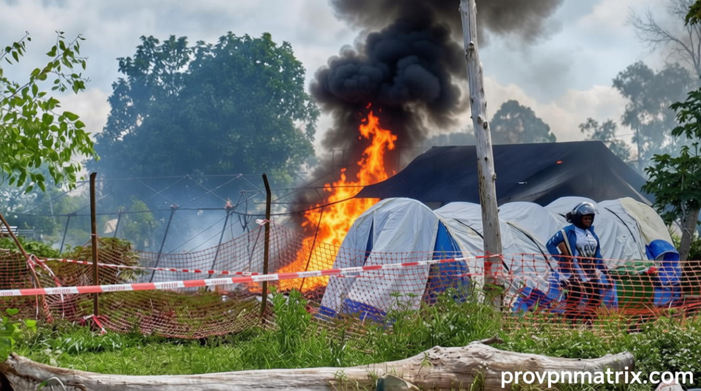 Protesters set Ebola treatment center on fire in DRC, demanding return of body