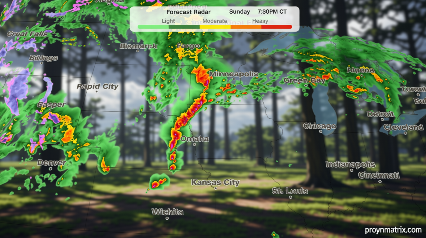 Severe storms with intense tornadoes possible in Central US through Monday